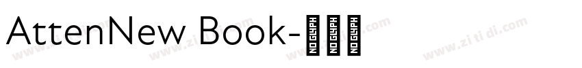 AttenNew Book字体转换